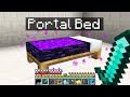 Minecraft Bedwars but my bed is secretly a portal...