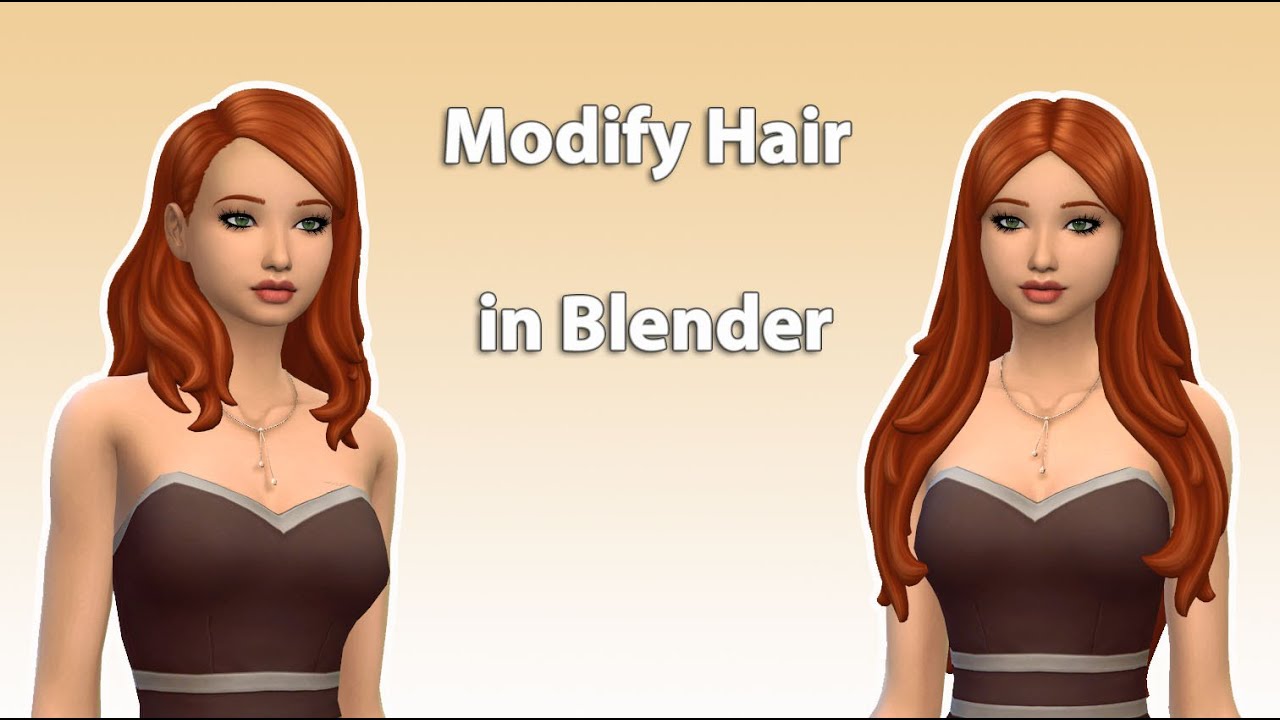 How to modify a hair in Blender Speed Meshing YouTube