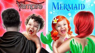 Nerd Wished to Become a Dark Mermaid! I Was Adopted By Mermaid and Vampire!