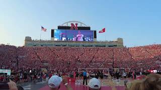 Volleyball Day In Nebraska State Intro And TUNNEL WALK In 4K