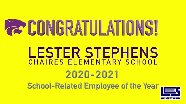 Surprise!  2021 School-Related Employee of the Year