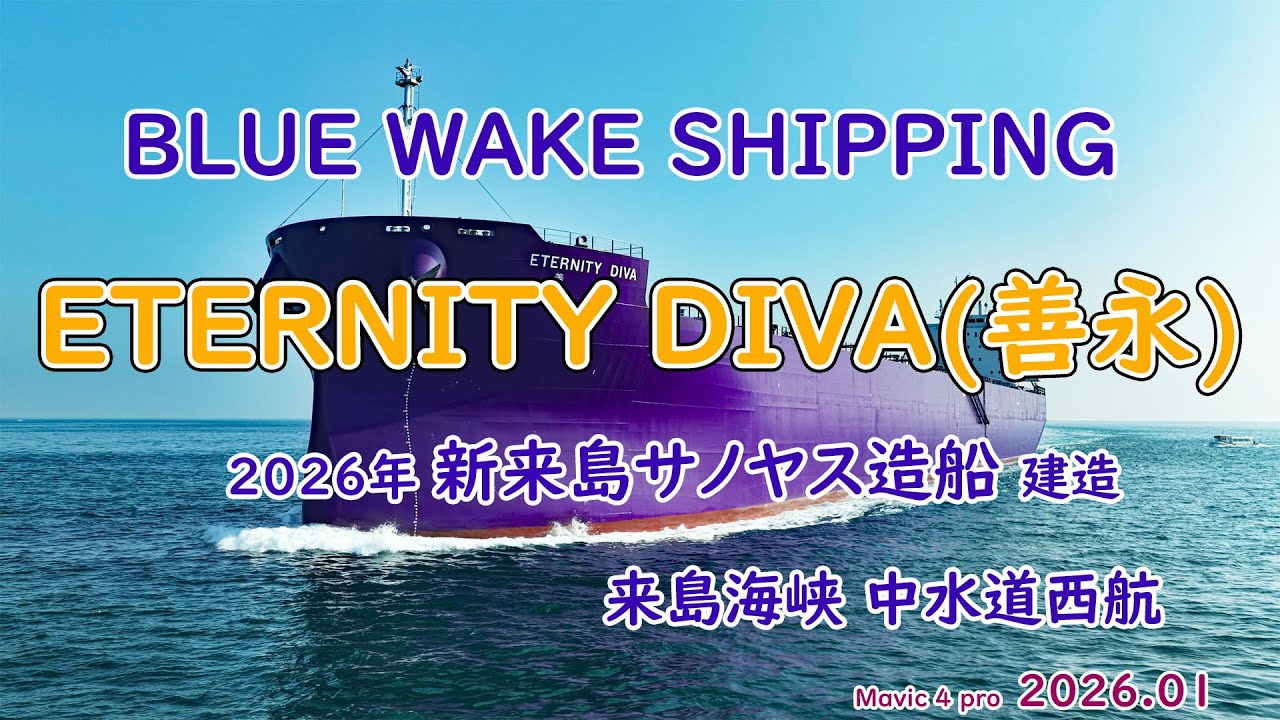 巨大船パナマックスバルカー「 ETERNITY DIVA(善永) 」新来島サノヤス
