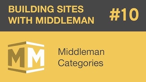 Building Sites With Middleman - Part 10 - Middleman Categories