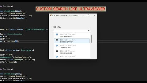 [C#] How to custom Search TextBox Like Ultraviewer | laptrinhvb.net