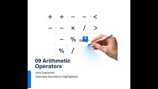 09 Arithmetic operators along with interview question highlighted
