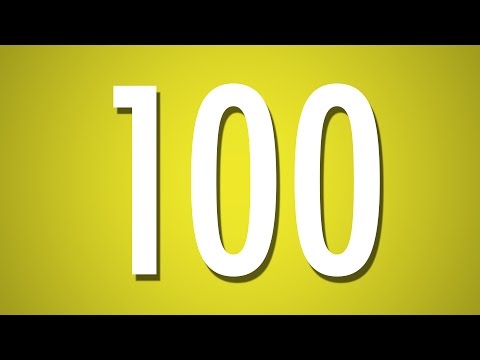 100 Second Countdown Timer - Yellow Background