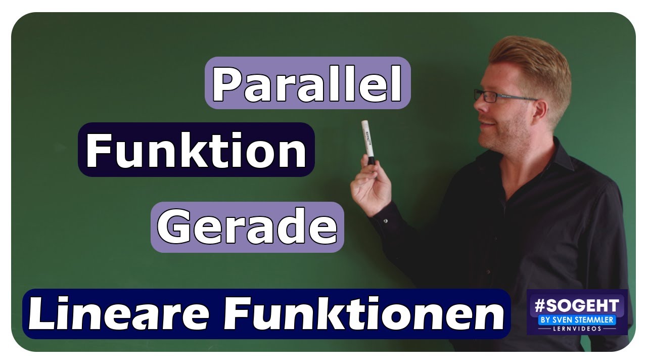 Vorschaubild zum Lernvideo "Parallele Funktionen / Geraden - Lineare Funktionen - einfach und anschaulich erklärt"
