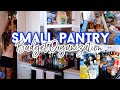 SMALL PANTRY ORGANIZATION ON A BUDGET | SMALL APARTMENT ORGANIZING SOLUTIONS | LOVING LIFE AS MEGAN