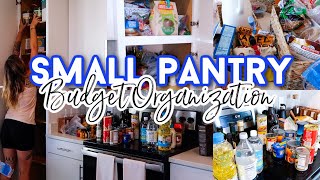 SMALL PANTRY ORGANIZATION ON A BUDGET | SMALL APARTMENT ORGANIZING SOLUTIONS | LOVING LIFE AS MEGAN