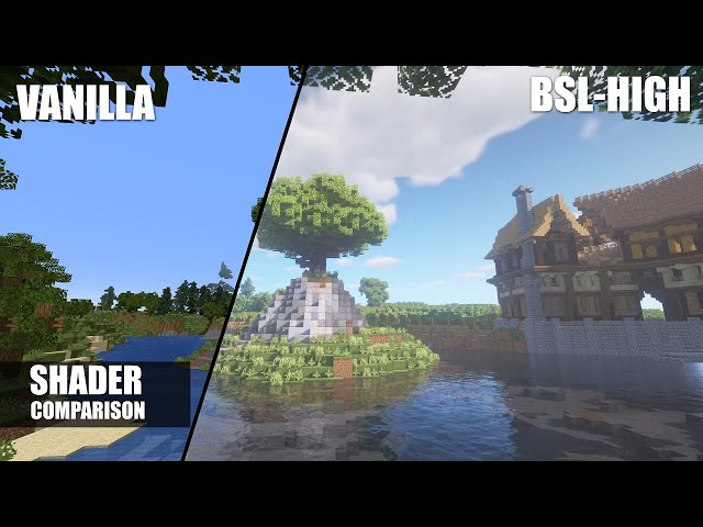 Vanilla Vs Bsl Shaders V70 Minecraft Shaders 最新のHDマイクラ