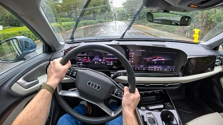 2025 Audi A5 Prestige - POV Rainy Test Drive (Binaural Audio)