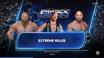 Goldberg vs. Brock Lesnar vs. Stone Cold Steve Austin at WWE Smackdown | Lesnar vs. Goldberg