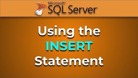 Advanced Databases - INSERT data into tables (SQL Server)
