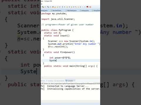 Print number of power #java #viral #viralvideo #shortvideo #shorts #programming #viralshorts