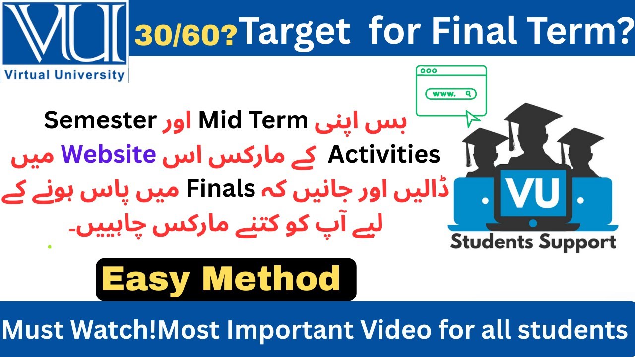 A great Website for to Calculate your Final marks of Midterm and Semester activities marks ✅ 👍