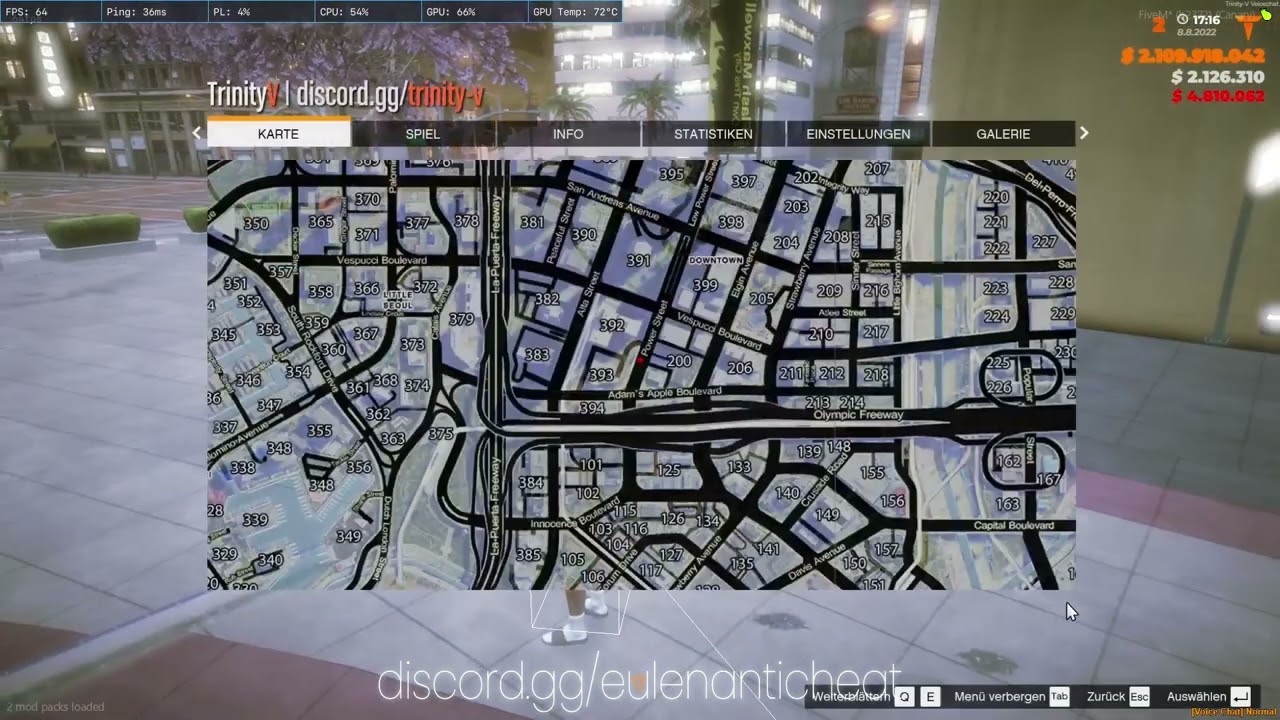 EulenAntiCheat Admin Menu (v1.95)