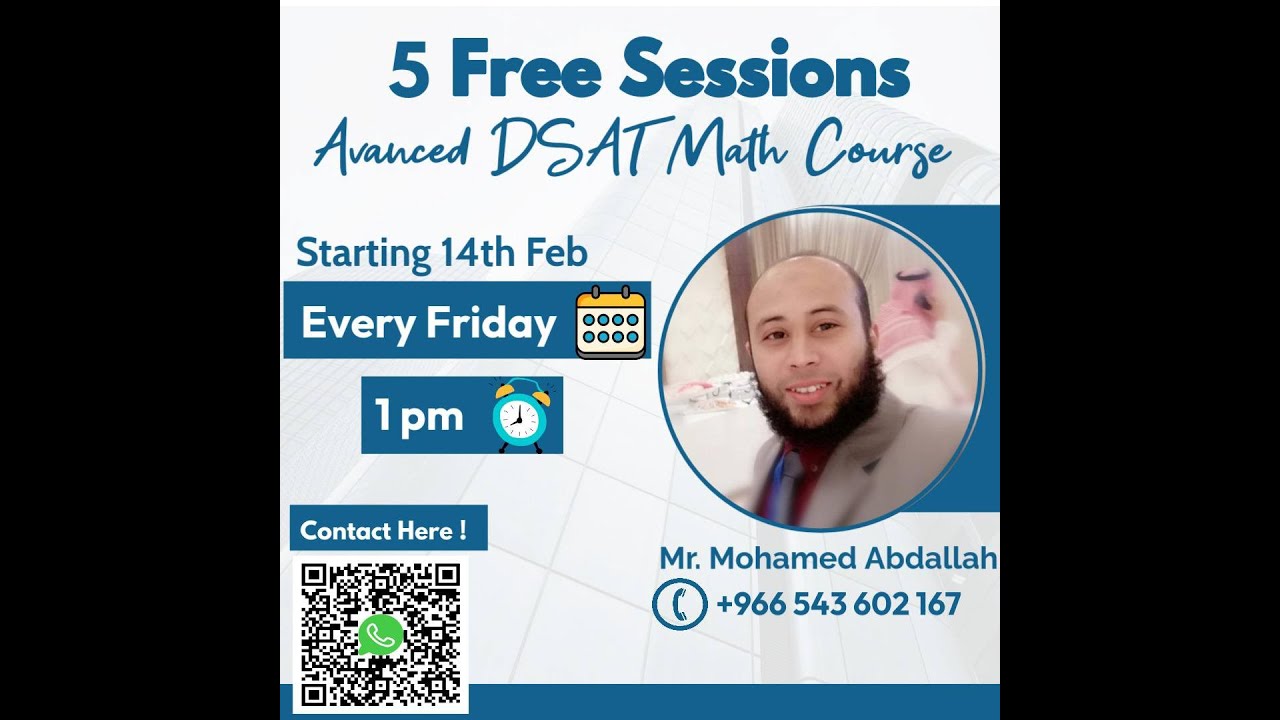 Record 1st session(practice test 8 college board) free math DSAT ...