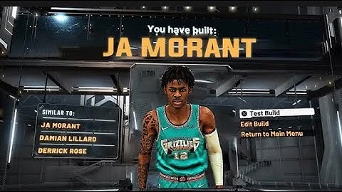 NBA 2k22 Ja Morant Build