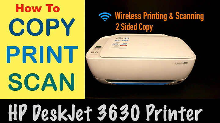 How to Copy, Print & scan with HP DeskJet 3630 All-in-one printer ?
