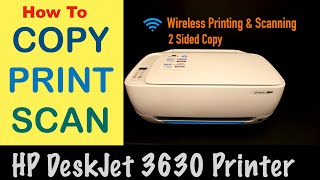 vin guld Bryde igennem How to Copy, Print & scan with HP DeskJet 3630 All-in-one printer ? -  YouTube