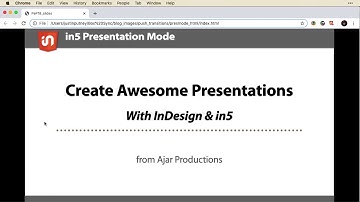 Presentation Mode - in5 Features by Plan