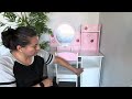 JOYLDIAS Kids Vanity with Lights Pink Girls Makeup Vanity