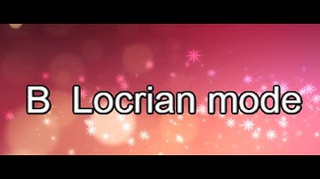 B Locrian mode guitar backing track