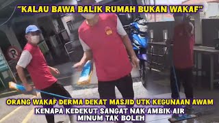 AJK SURAU MENG4MUK, JEMAAH DIHALAU AMBIL AIR MINUM MESIN LAYAN DIRI
