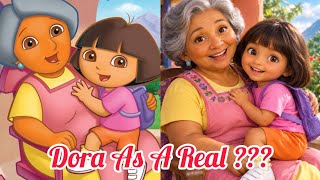 Dora the Explorer Cartoon Characters in Real Life 🌍✨ | Realistic Transformation
