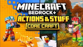 jogando Minecraft bedrock com Modpack Core craft e Action e Stuff