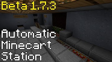Automatic Minecart & Chest Minecart Station for Minecraft Beta 1.7.3