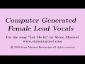 Computer generated female lead vocals