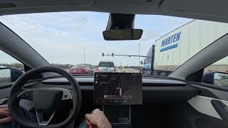Columbus OH FSD Test Drive with Pure Natural Ambient Car Sounds and No Talking