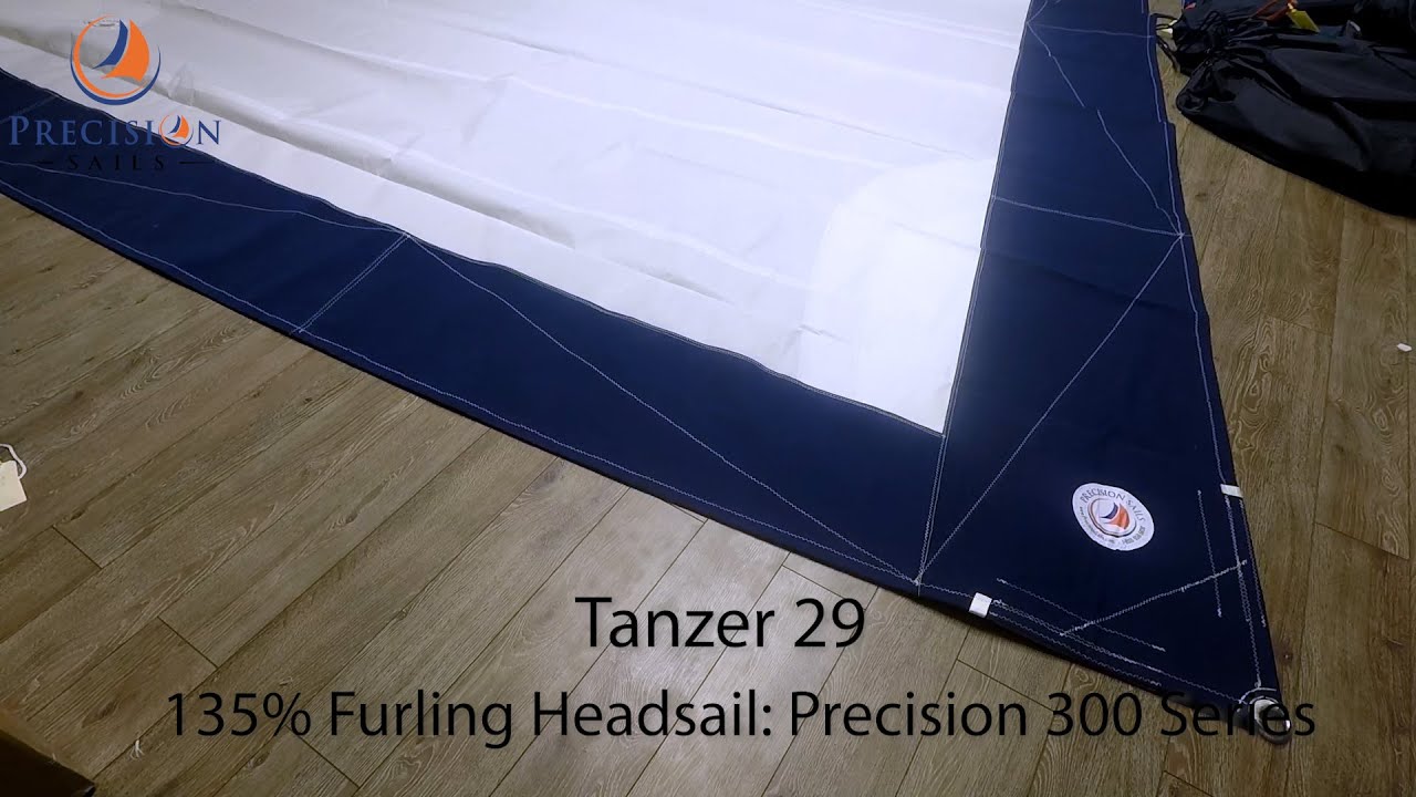 ⁣Tanzer 29 135% Furling Headsail | Precision 300 Series Designer Dacron