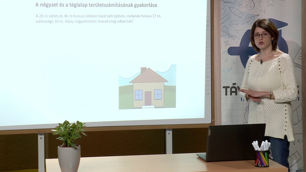 A téglalap és a négyzet területszámításának a gyakorlása