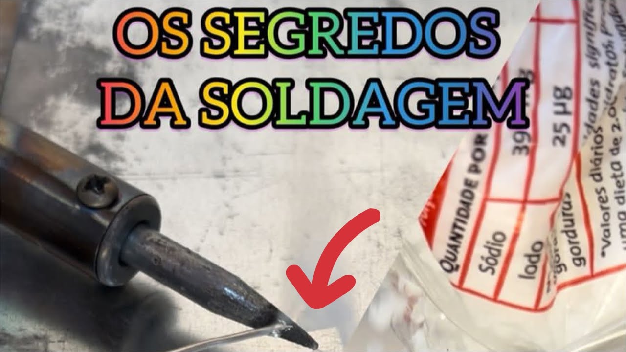 Conheça o segredo do ferro de solda e o sal