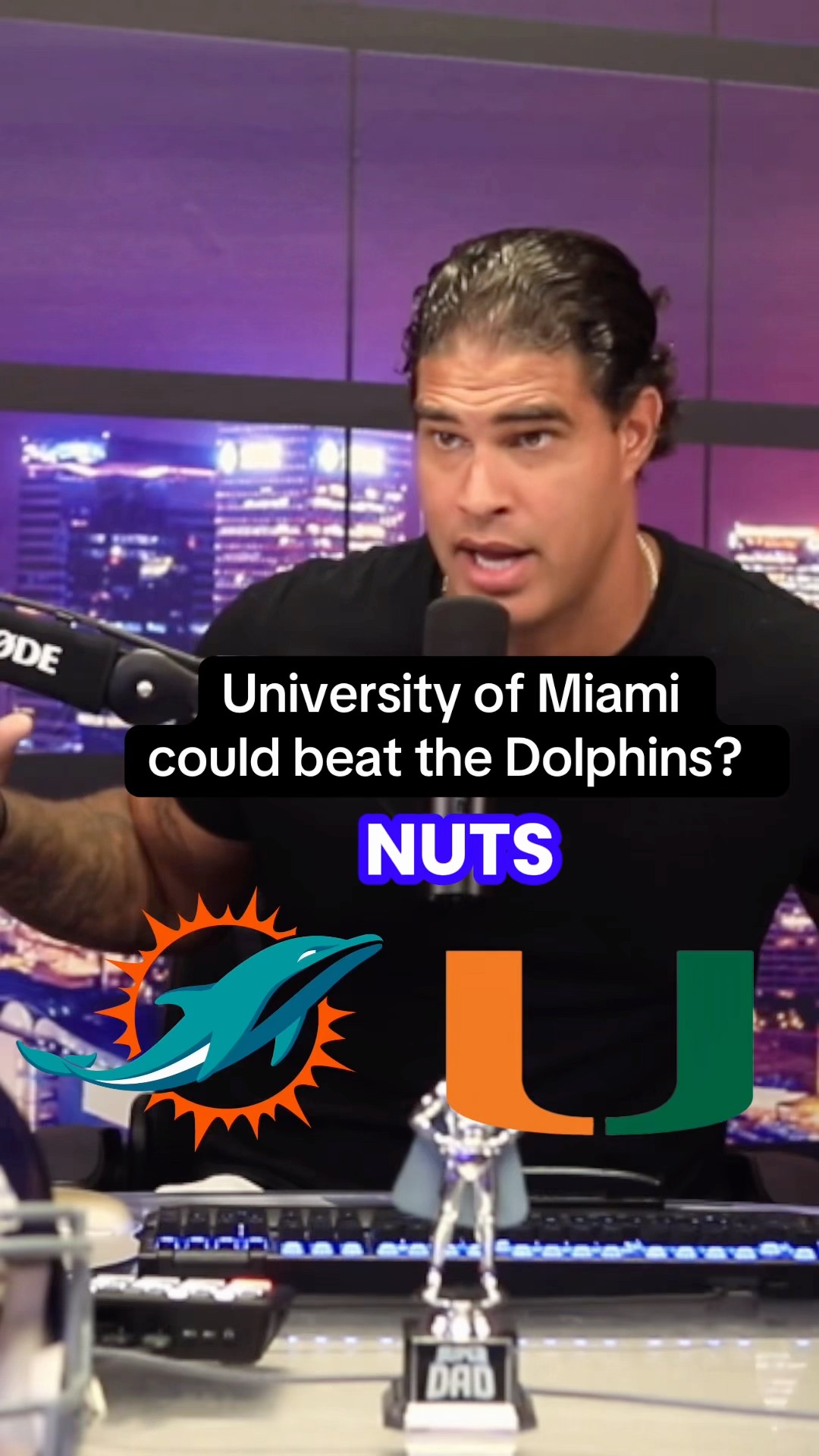 Could UM beat the Dolphins? 🏈😭#dolphins #um #miami #fyp