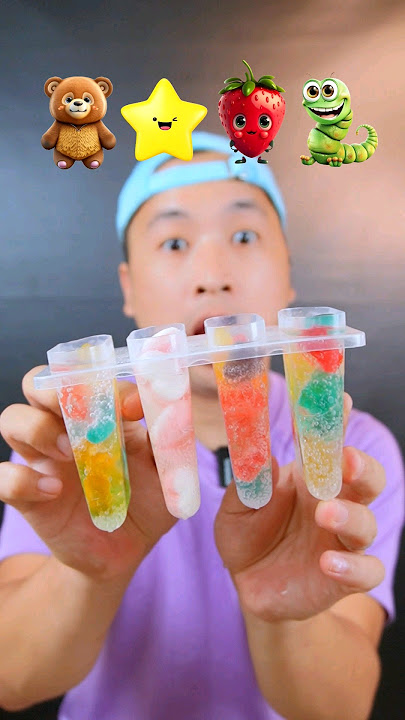 Make Yupi Ice Cream🍧 #asmr #mukbang #eataccordingtoemoji #icecream #yupi #icecream