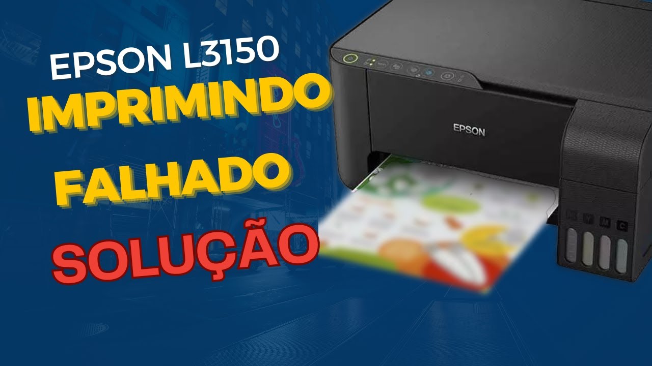 Como Fazer Limpeza e Desentupir cabeça de impressão EPSON L3150 pelo ...