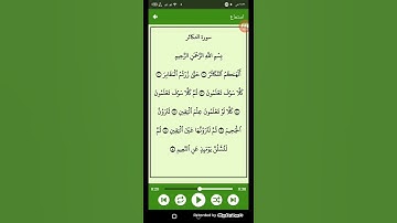 #قرآن كريم - سوره التكاثر ( الشيخ ادريس ابكر ) ( 102 )