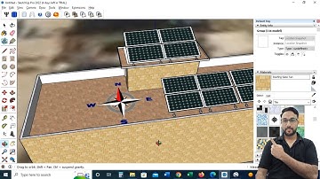 how to design solar power plant in 3D? Google sketchup