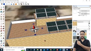 how to design solar power plant in 3D? Google sketchup screenshot 5