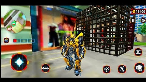 Bumblebee#5 Grand Robot Car Transform 3D: Android Gameplay
