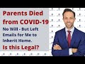 Attorney Thomas B. Burton discusses a recent question addressed to the Moneyist columnist for marketwatch.com. The questioner's parent's passed away within three weeks of each other from COVID-19, but left emails stating they wished for one daughter to inherit the home. The parents and the home is located in the state of Texas. Attorney Burton discusses the facts as presented in this question and provides an analysis of how this would play out under Wisconsin law. Attorney Burton also provides..