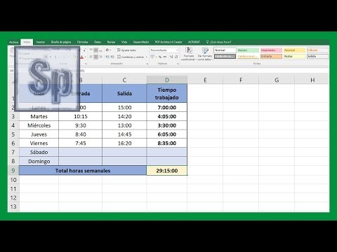 Excel - Sumar y restar horas, minutos y segundos en Excel. Tutorial en español HD