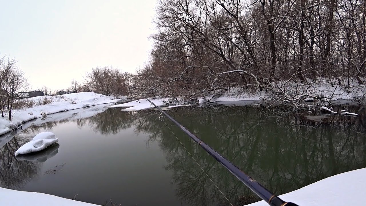 Рыбалка на спиннинг в марте 2019. Рыбалка на сказочной речке.
