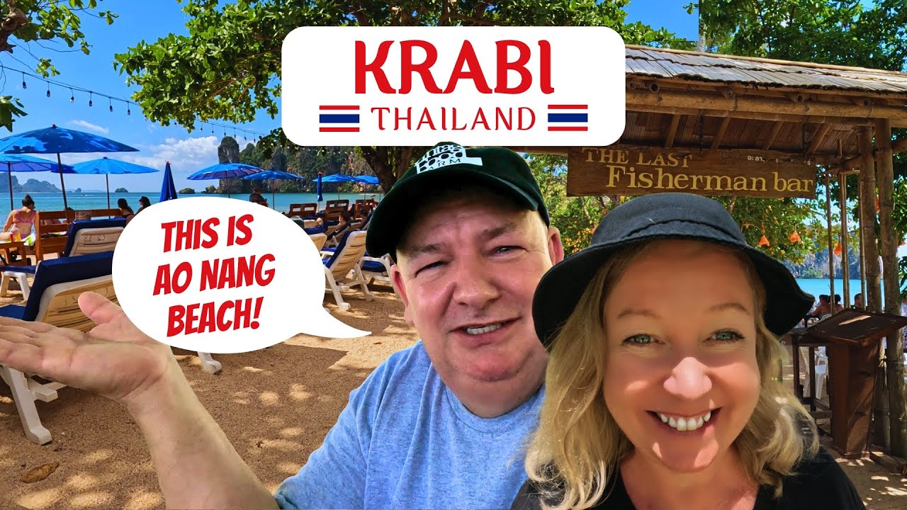 WE JUST ARRIVED! ✈️ Ao Nang beach 🏖️ Krabi, Thailand ♥️ 🇹🇭 