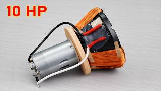 I turn TV motor into a simple 220V Electric Generator