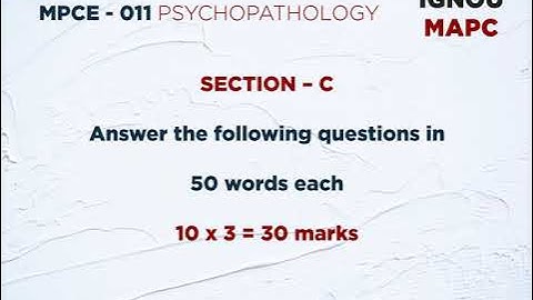 Assignment Motivator (2020- 2021) - Psychopathology - MPCE - 011