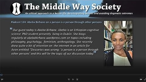 Abeba Birhane on a person is a person through other persons